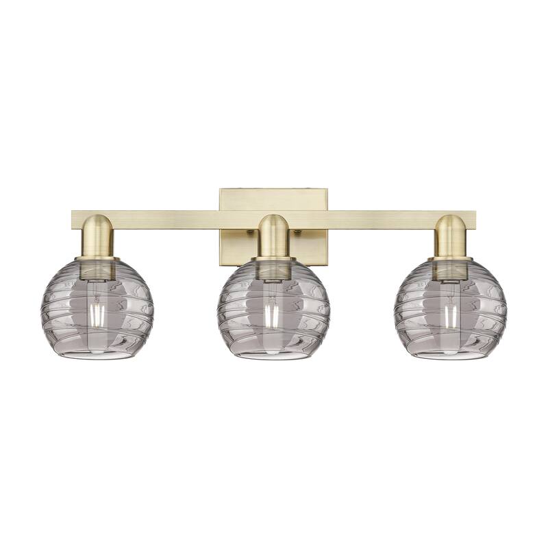 Innovations Lighting Downtown Urban - Athens Deco Swirl - 3 Light 26" Bath Vanity Light