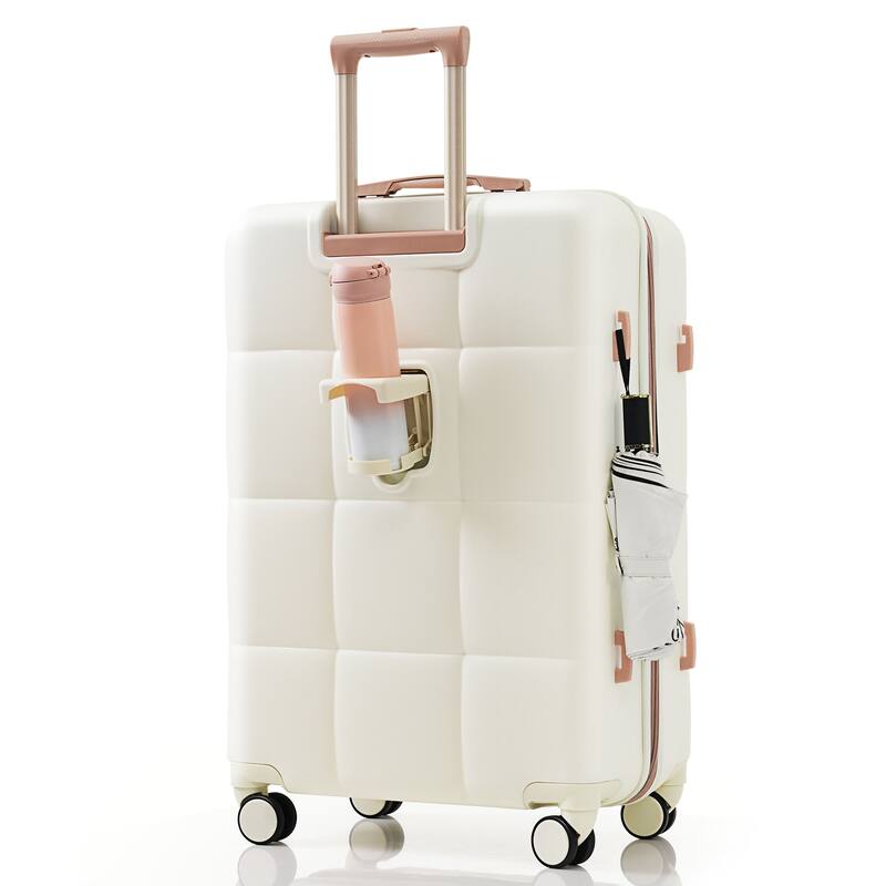 Luggage Set of Three, ABS Hard Shell Luggage with Spinner Wheels.