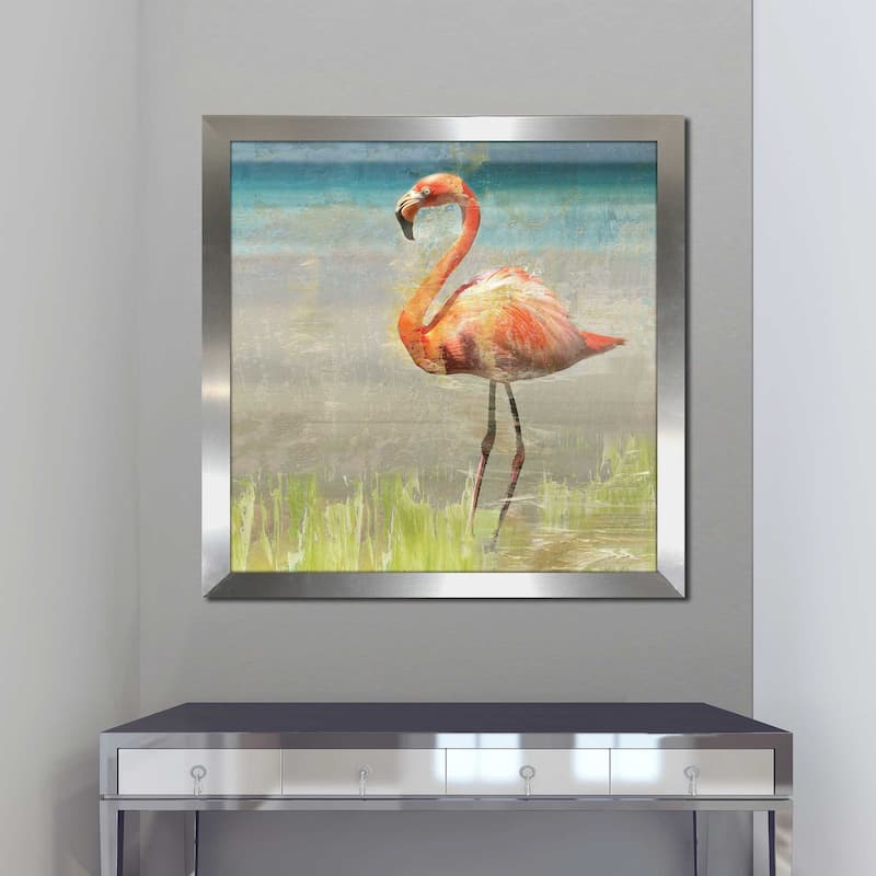 "Flamingo Fancy II (Square)" by Nan Print on Acrylic