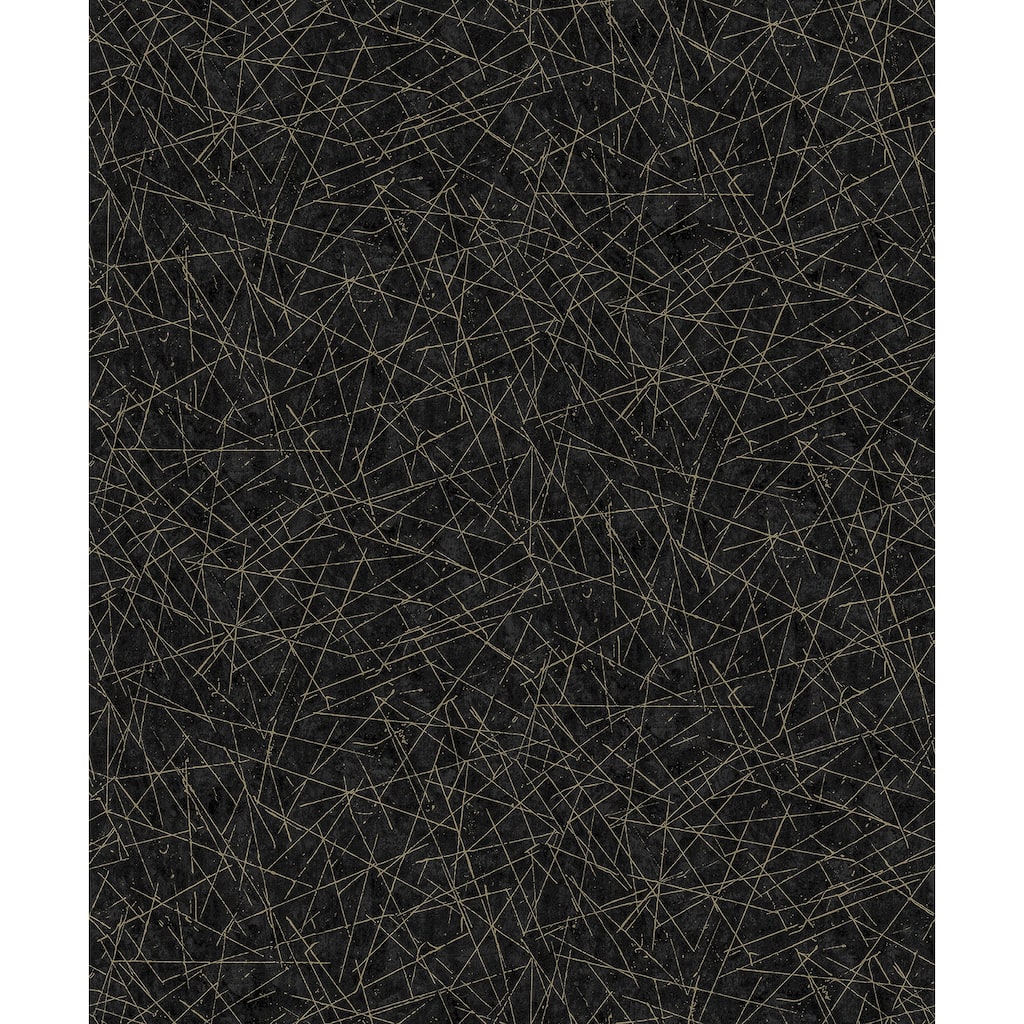 A-Street Prints Bulan Black Abstract Lines Wallpaper