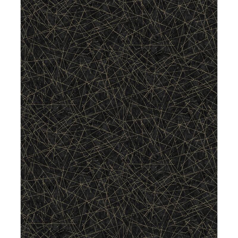A-Street Prints Bulan Black Abstract Lines Wallpaper
