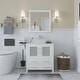 preview thumbnail 4 of 39, Vanity Art 30-inch Single Sink Bathroom Vanity Set With Engineered Marble Top and Free Mirror - 30 x 18.5 x 36 Inches White