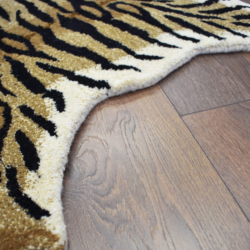 Fabstyles Animal Wool Printed Area Rag Rug Living Room, Hallway