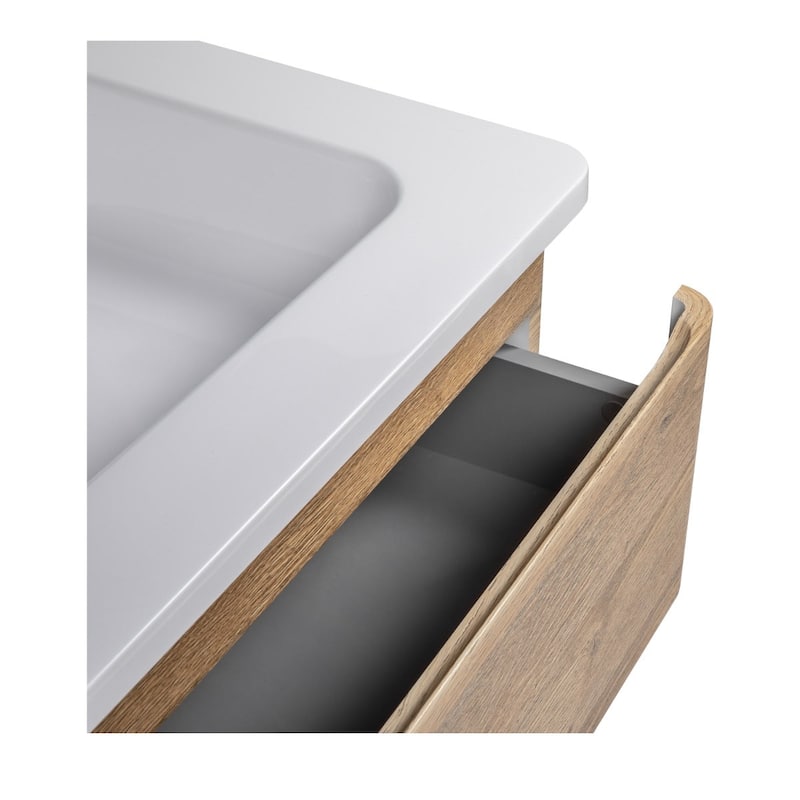 Modern Wall-Mounted Bathroom Vanity with Washbasin | Comfort Collection Omega Collection 32"