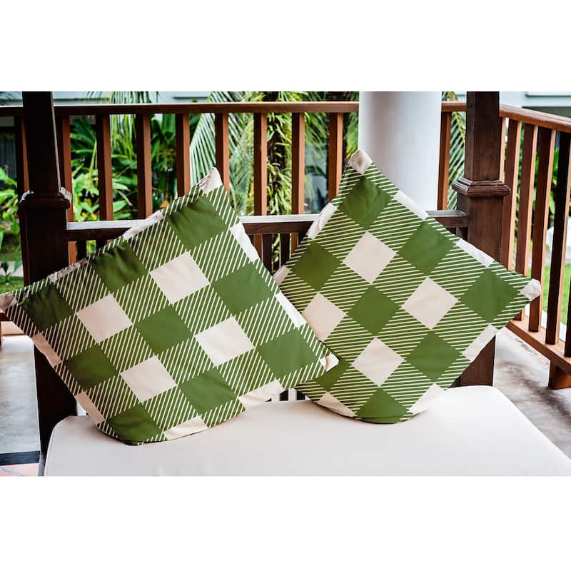 Buffalo Plaid Indoor/Outdoor Throw Pillow