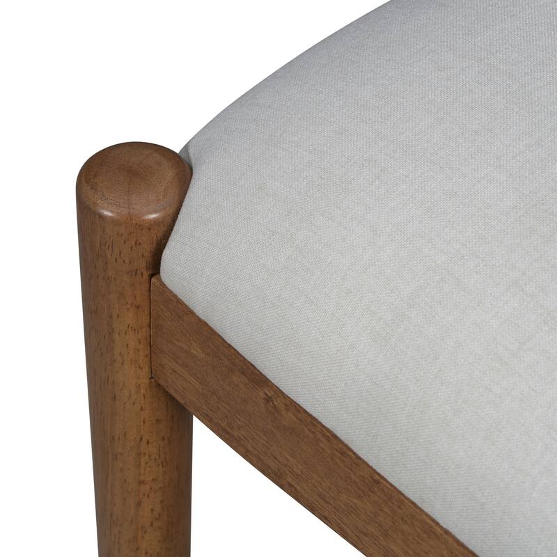 Christopher Knight Home - Mid-Century Set of 2 Upholstered Dining Chair with Woven Paper Rope Back