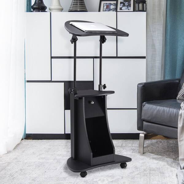 Shop Costway Height Adjustable Tilt Top Laptop Desk Table Notebook