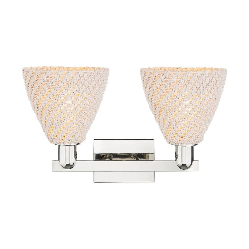 Innovations Lighting Downtown Urban - Natural Ballston Dome - 2 Light 16" Bath Vanity Light