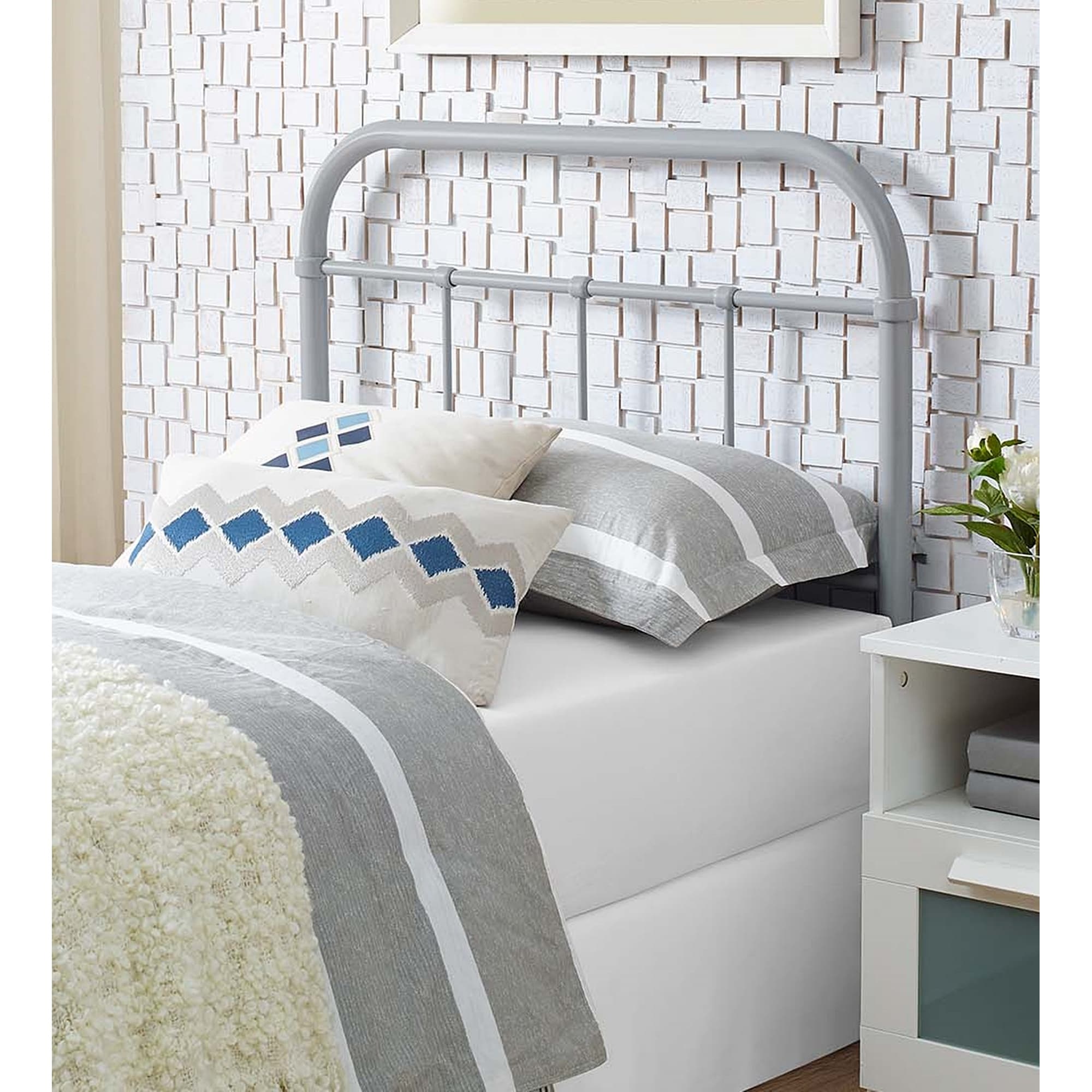 Twin hot sale iron headboard