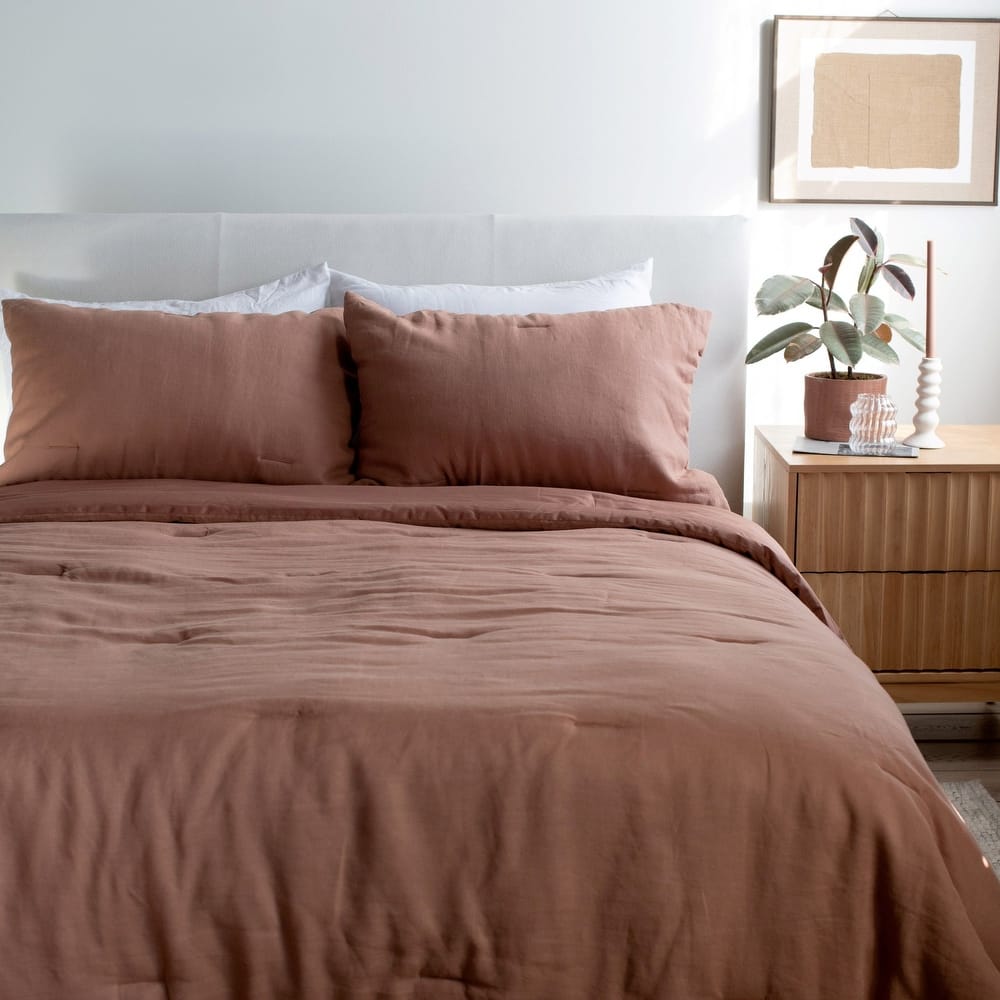 French Linen Comforter & Sham Set by BOKSER HOME