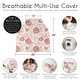 preview thumbnail 6 of 4, Sweet Jojo Designs Blush Pink Boho Shabby Chic Floral Girl 5 in 1 Baby Car Seat Nursing Cover Ivory Bohemian Vintage Watercolor