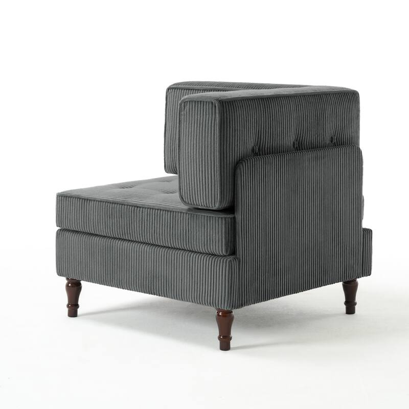 UIXE Corduroy Modular Corner Sofa Lounge Corner Arm Chair