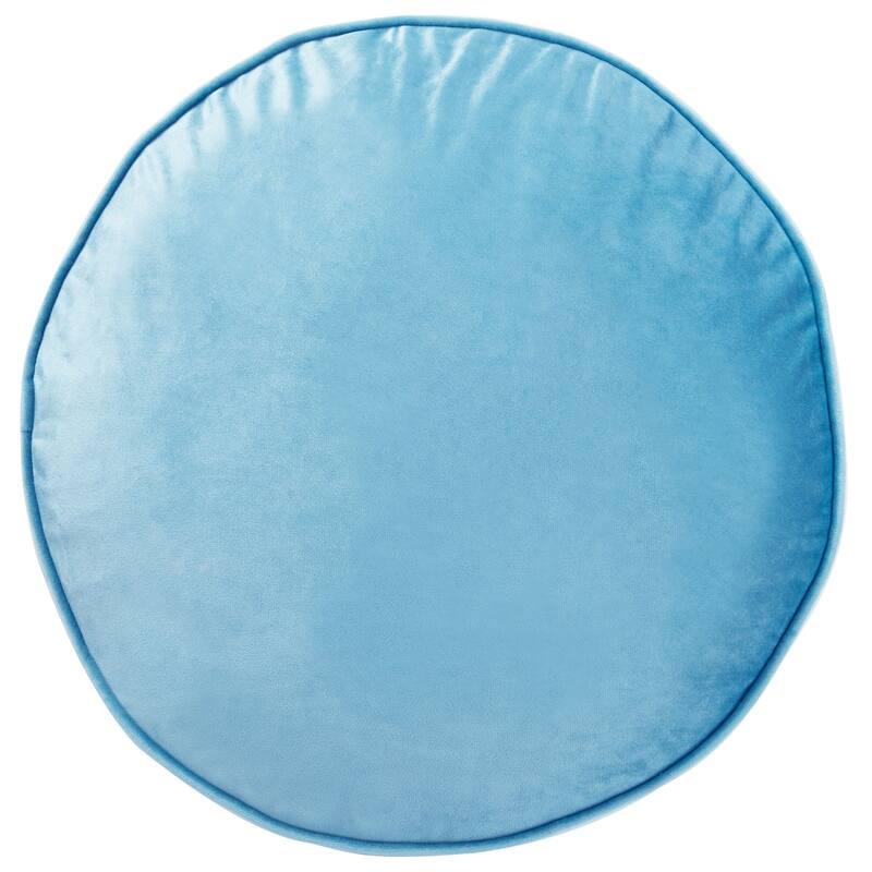 SAFAVIEH Stasia 20-inch Round Floor Pillow - Blue - 20Wx20L