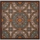 preview thumbnail 9 of 35, SAFAVIEH Veranda Rexhie Indoor/ Outdoor Waterproof Patio Backyard Rug 6'7" x 6'7" Square - Chocolate/Aqua