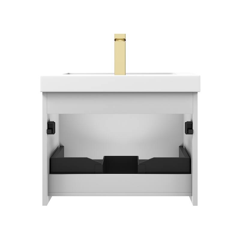 Floating Bathroom Vanity with Sink, Wall Mounted Vanity