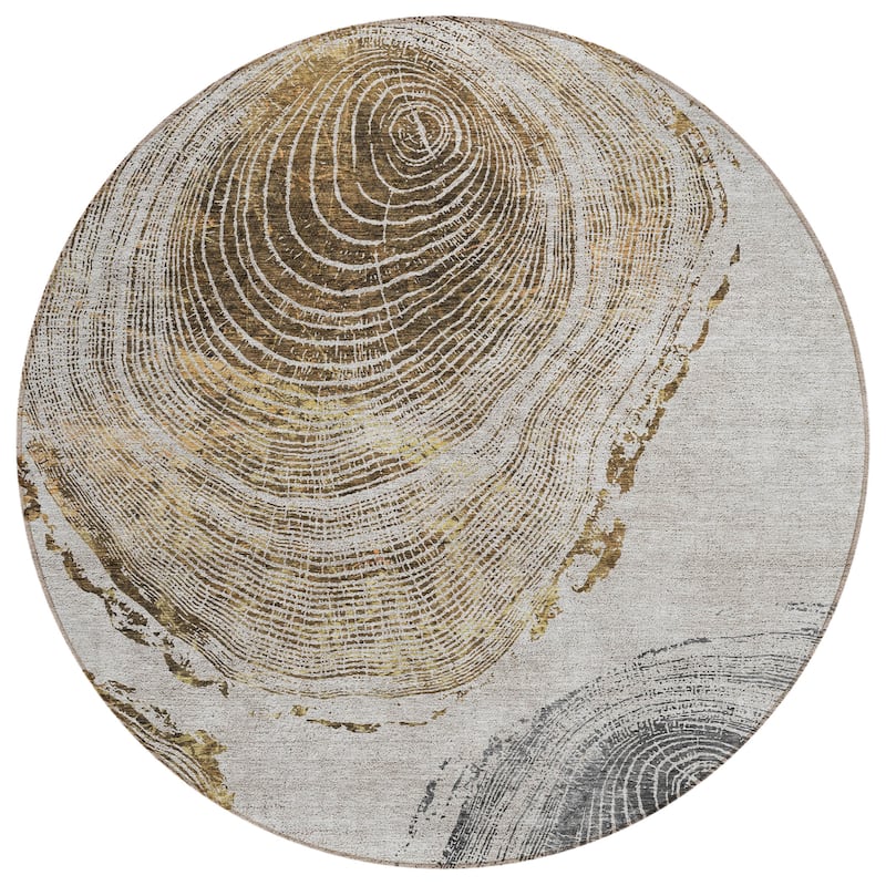 Machine Washable Indoor/ Outdoor Chantille Modern Tree Rug