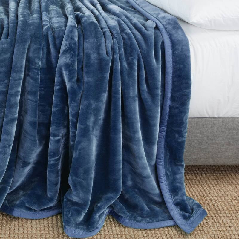 Clara Clark Ultra Plush Thick Reversible Microfiber Heavy Blanket - Raschel Imitation Mink Blanket