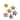 Novica Handmade Ayacucho Flowered Stars Ceramic Ornaments (Set Of 6)