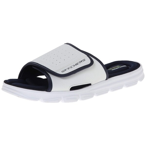 skechers sport men's wind swell slide sandal