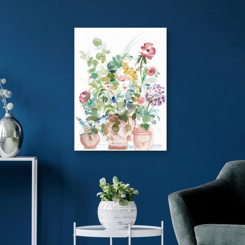 Potted Cheer Sanctuary by Annabel Fairfax Canvas Art Print