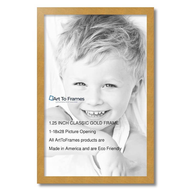 ArtToFrames Metro Modern 18x28 Inch Picture Frame, 1.25 Inch MDF Poster Frame Available in Multiple Colors (FRBW26-18x28)