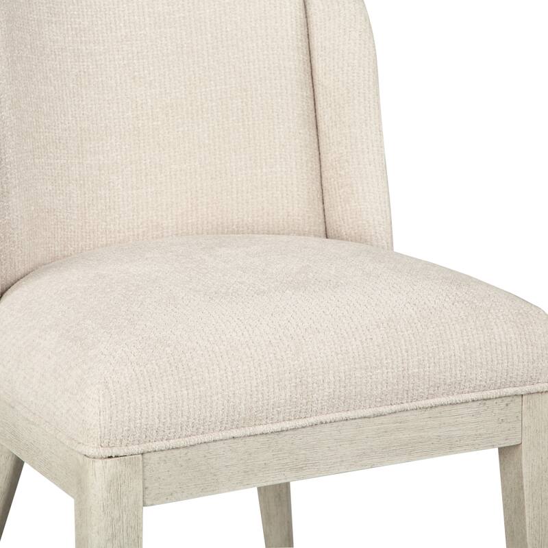 Magnussen Home Lorelei Misty Cloud Upholstered Host Chair Two Pack - 20.38''W x 24.75''D x 34.75''H
