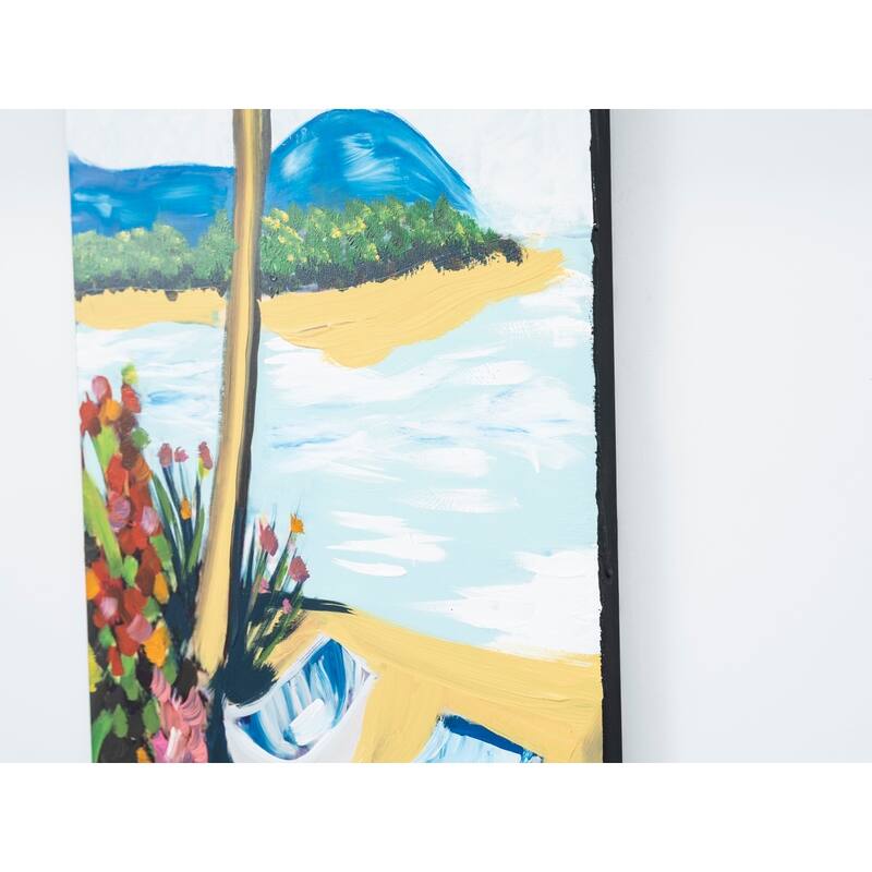 Wandela Wall Canvas Paintings 47'' x 19'' - Green