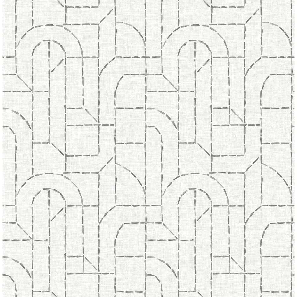 A-Street Prints Integrity Grey Arched Outlines Wallpaper