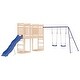 preview thumbnail 12 of 16, vidaXL Swing Set Outdoor Backyard Wooden Playground Equipment for Kids Age 3-8
