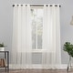 preview thumbnail 43 of 103, No. 918 Emily Voile Sheer Grommet Curtain Panel, Single Panel 59x120 - Eggshell