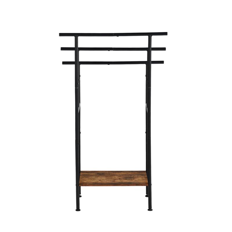 Homy Casa Bathroom Towel Rack with 3 Bars & Storage Shelf