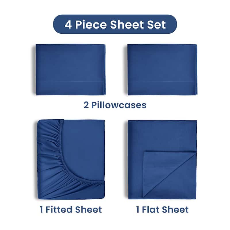 Martex 225 TC - Soft Breathable Durable Deep Pocket - Bed Sheet Set