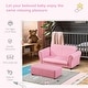 preview thumbnail 22 of 20, Two-seater Kids Sofa Set with Footstool - 32.75" L x 16.5" W x 16.25" H