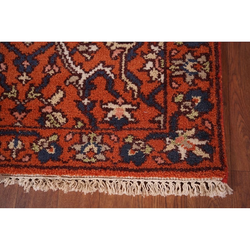 All-Over Orange Kazak Oriental Accent Rug Handmade Wool Carpet - 2'8"x 6'0"