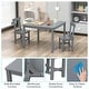 preview thumbnail 11 of 19, Costway Wooden Kids Table and 2 Chairs Set with Rubber Wood Legs - See Details