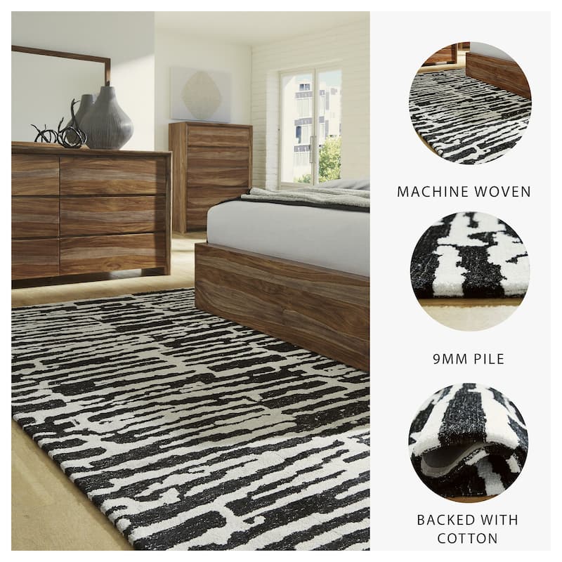 Signature Design by Ashley Bramshaw Black/Ivory Rug