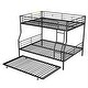 preview thumbnail 7 of 34, Full XL Over Queen Metal Bunk Bed with Trundle, Modern Design, Safety Guardrails, and Split-to-2 Option