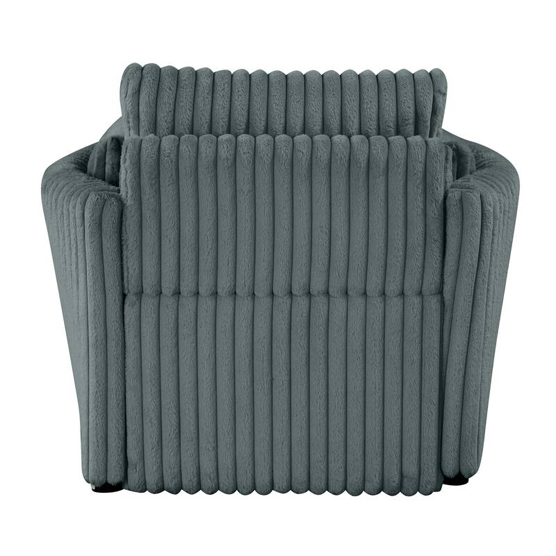 Modern Fabric Sleeper Single Sofa with USB and 2 pillows