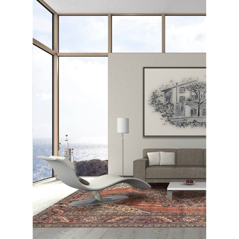 ECARPETGALLERY Hand-knotted Antalya Vintage Dark Copper Wool Rug - 8'3 x 11'3