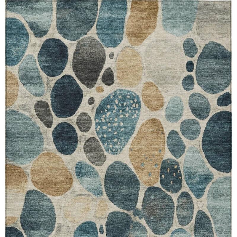 HomeRoots Geometric Transitional Rectangle Outdoor Rug
