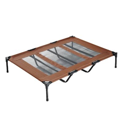 Elevated Pet Bed with Lightweight Steel Frame and Non-Skid Rubber Feet - 48" L x 36.25" W x 9" H