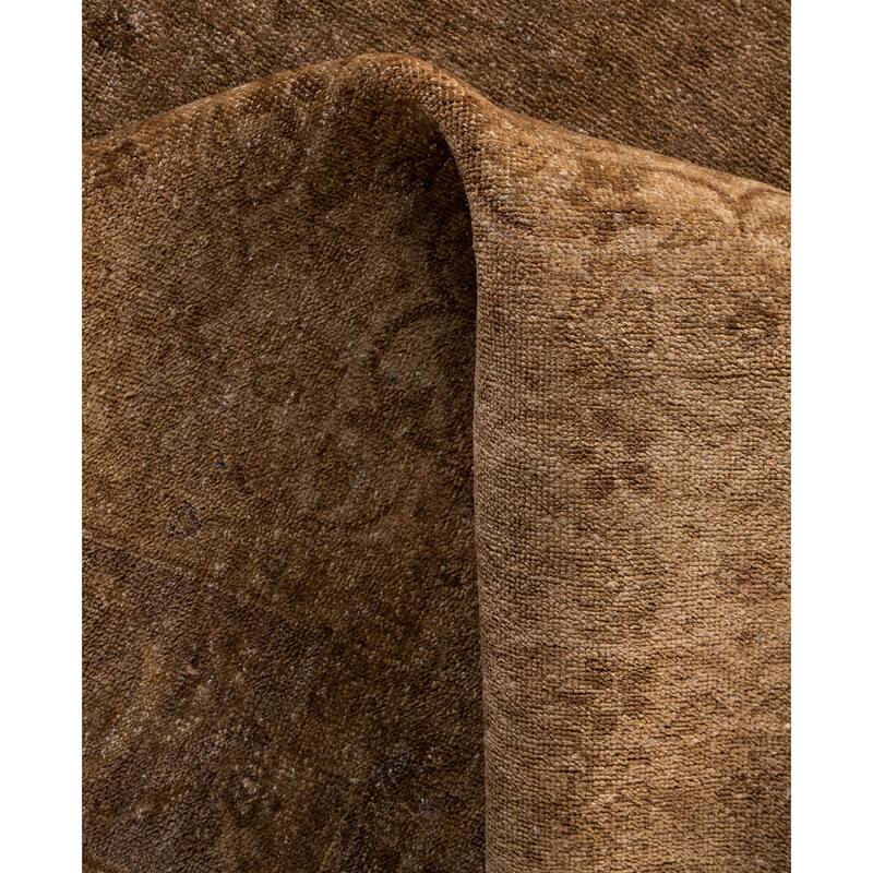 Overdyed One-of-a-Kind Hand-Knotted Runner Rug - Beige - 2' 8" x 21' 4"