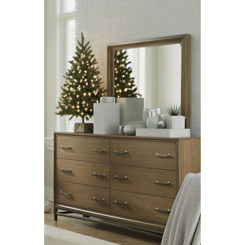 Magnussen Home Lindon Belgian Wheat And Coffee Bean Double Drawer Dresser - 6-drawer