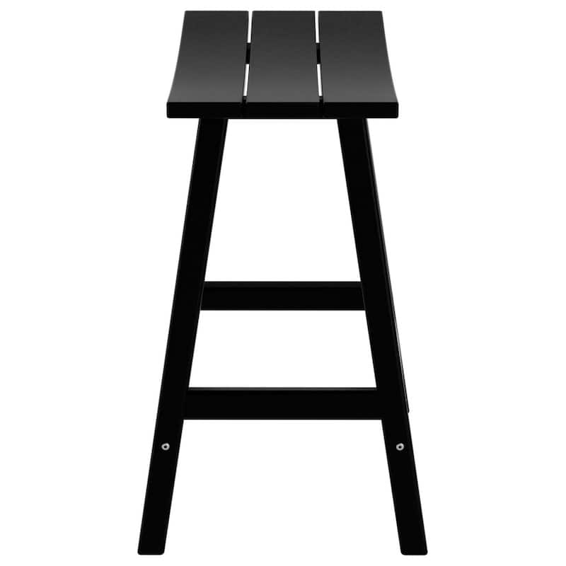 Polytrends Laguna Hdpe All Weather Outdoor Patio 24" Saddle Seat Counter Stool (Set Of 2)