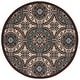 preview thumbnail 10 of 35, SAFAVIEH Veranda Rexhie Indoor/ Outdoor Waterproof Patio Backyard Rug 6'7" Round - Chocolate/Cream