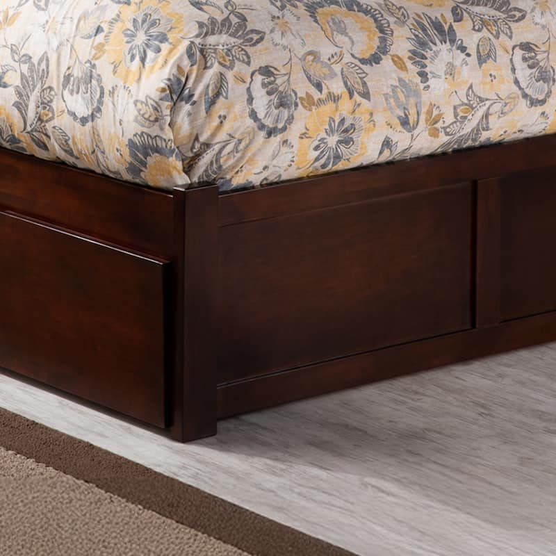Concord Platform Bed with Footboard and Storage Drawers