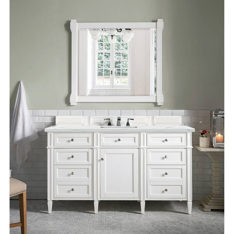 James Martin Vanities 650-V60S-FENC Brittany 60" Free Standing Single