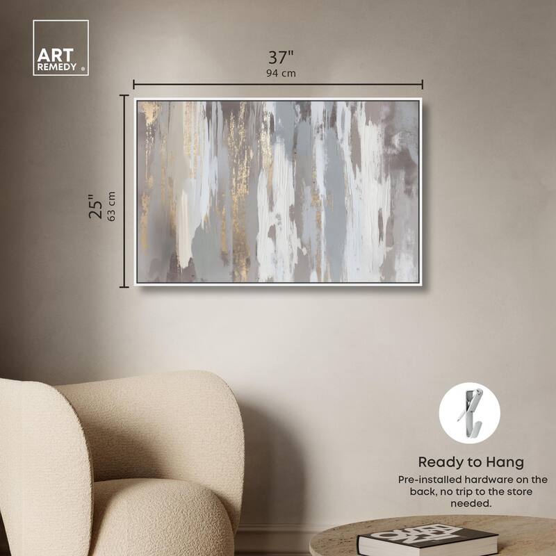 Flooding Gold II Canvas by Art Remedy