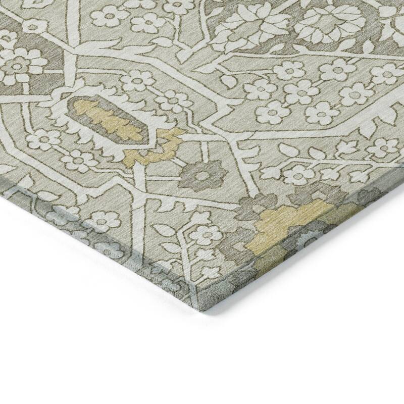 Machine Washable Indoor/ Outdoor Chantille Traditional Rug