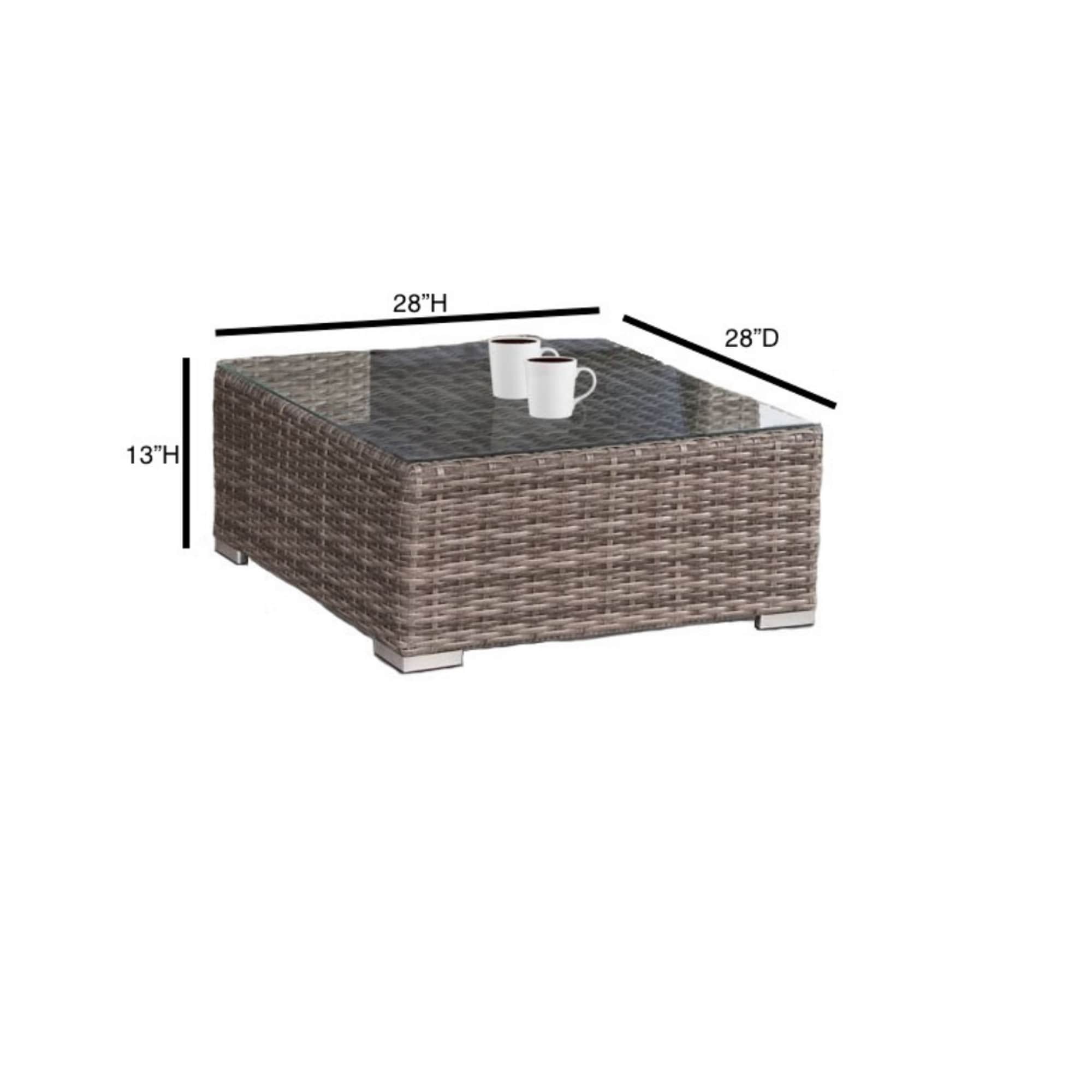 LSI 7 Piece Rattan Sunbrella Sectional Seating Group with - Picture 8 of 42